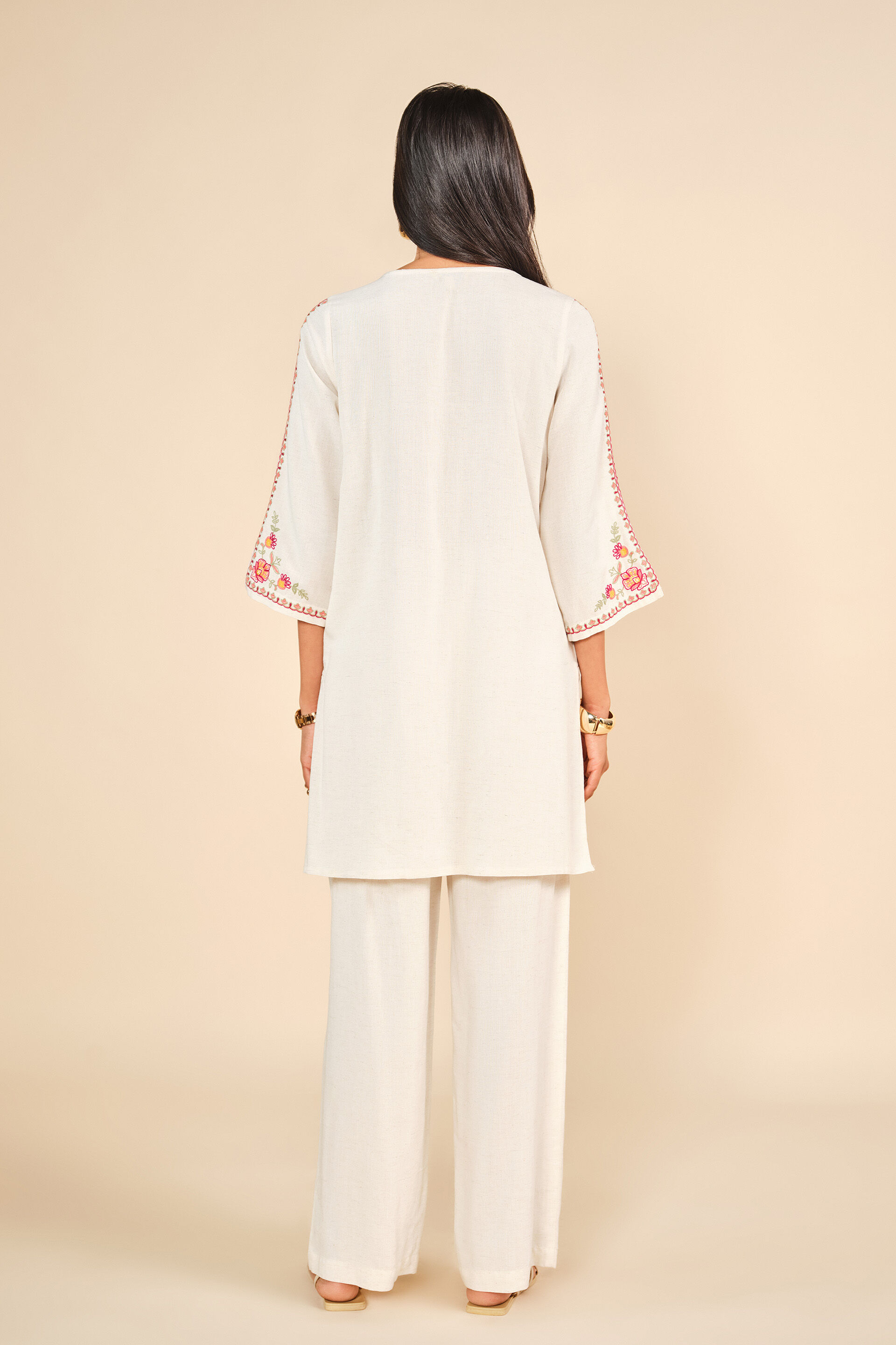 Nayaab Noor Co-ord, Off White, image 4